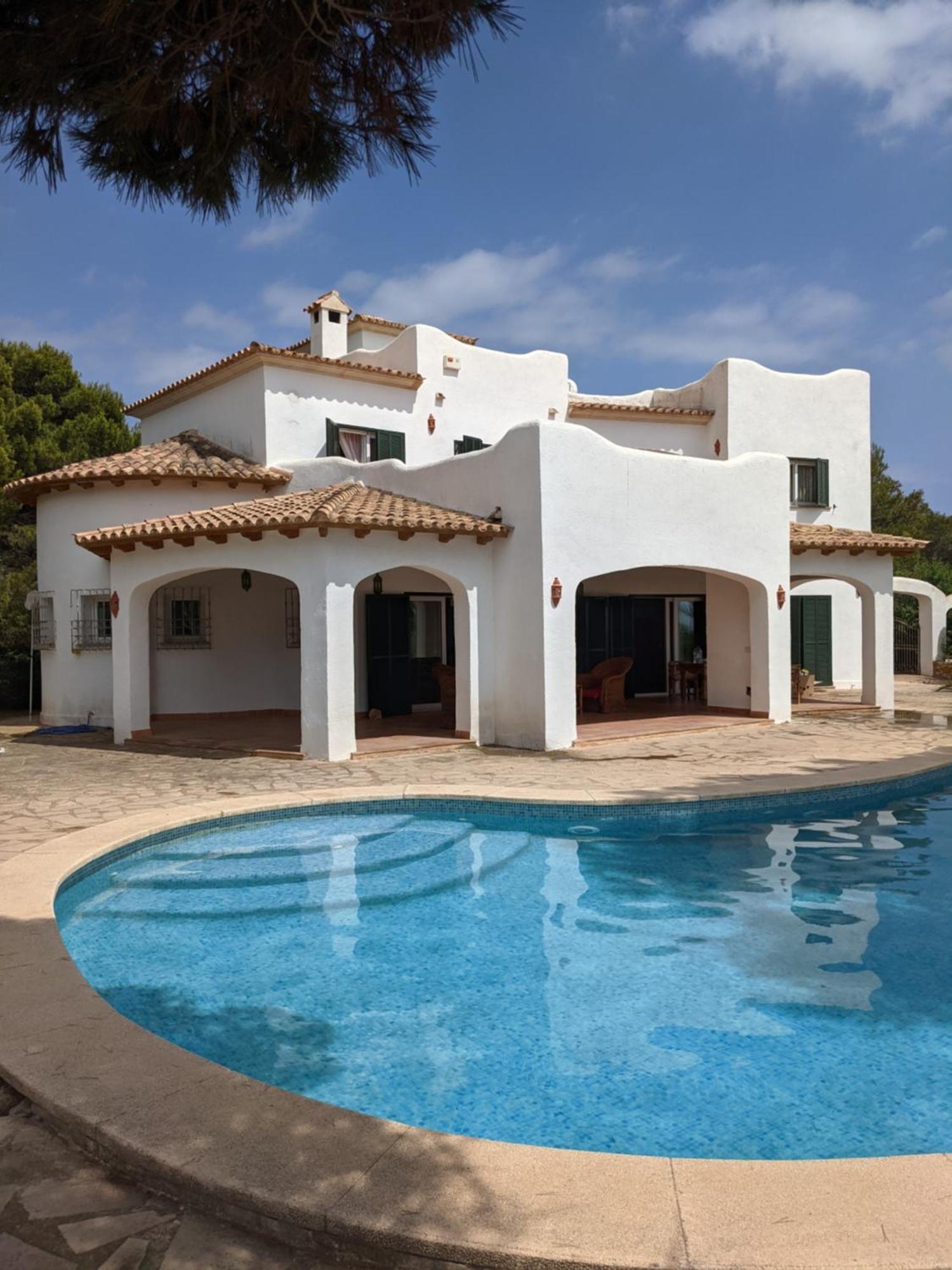 Gigantische Villa Mit Meerblick, Panoramablick & Pool-Oase Cala Pi  Eksteriør billede