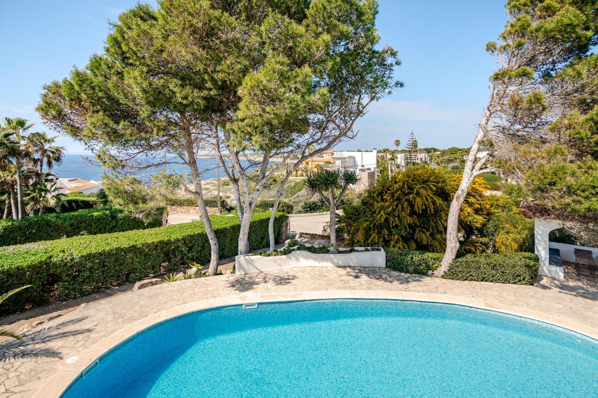 Gigantische Villa Mit Meerblick, Panoramablick & Pool-Oase Cala Pi  Eksteriør billede
