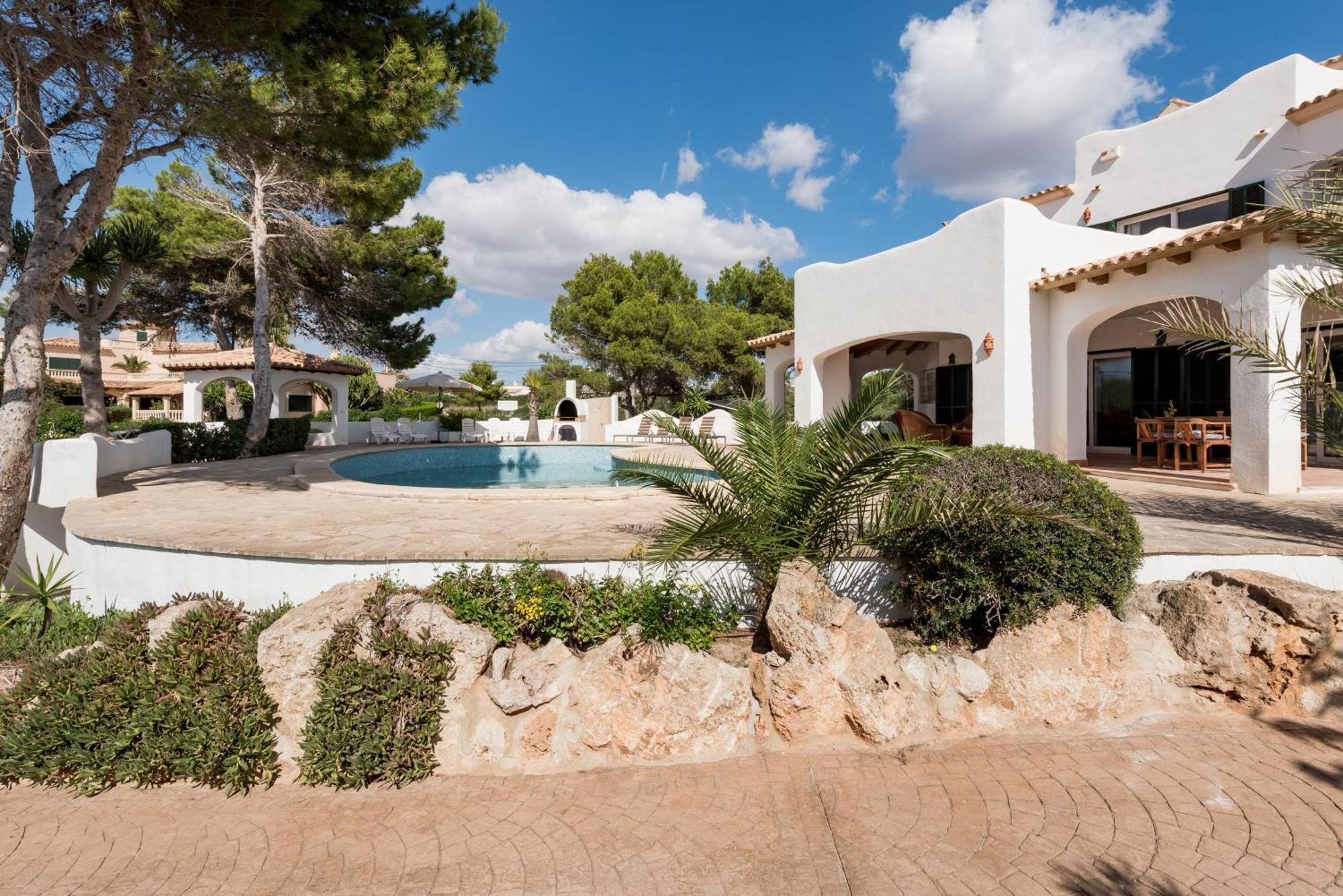 Gigantische Villa Mit Meerblick, Panoramablick & Pool-Oase Cala Pi  Eksteriør billede